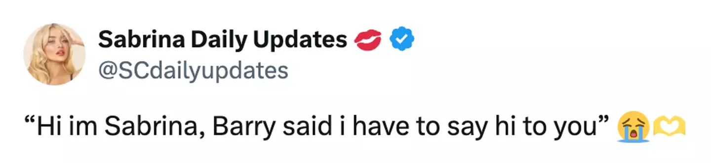 Fans found the exchange hilarious. (X/@SCdailyupdates)