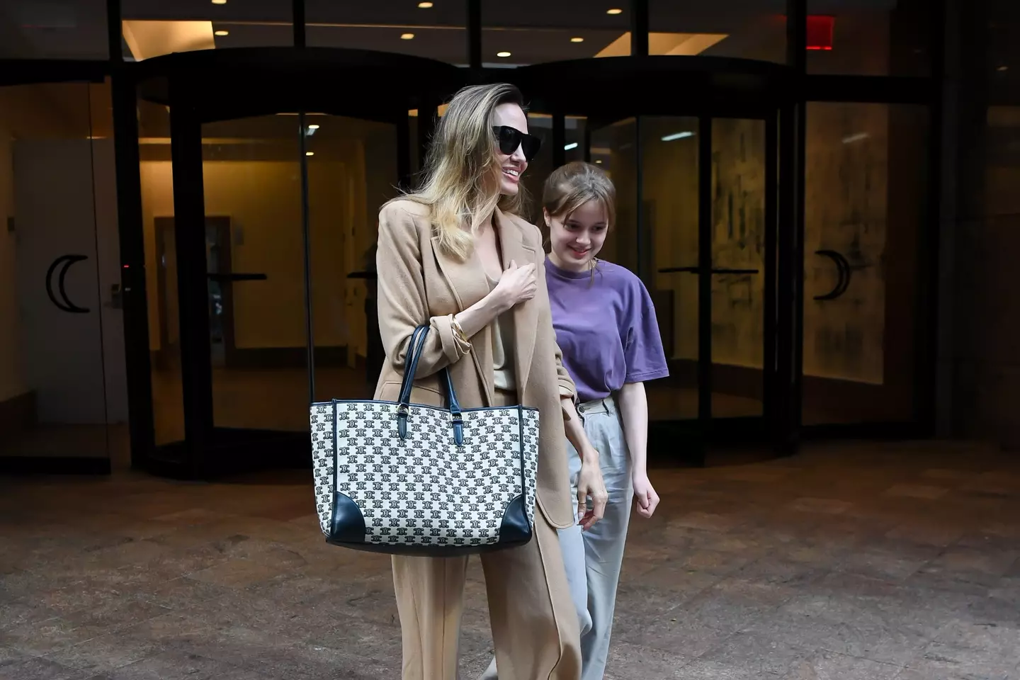 Jolie with daughter Vivienne Jolie-Pitt.