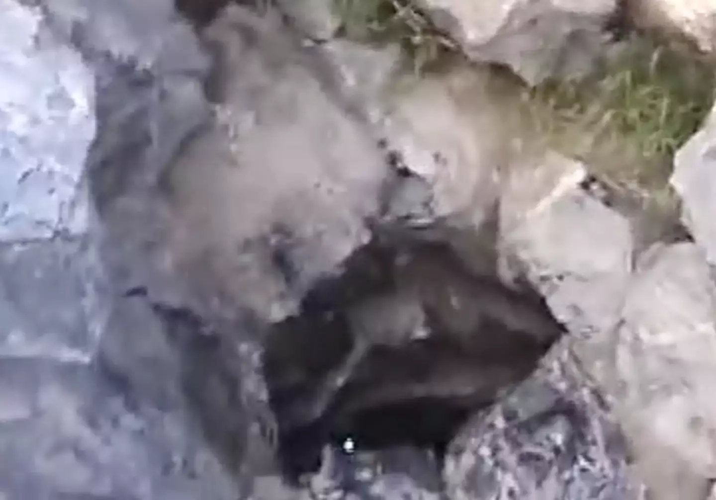 The large cave was accessed by a small surface hole. YouTube/CBG