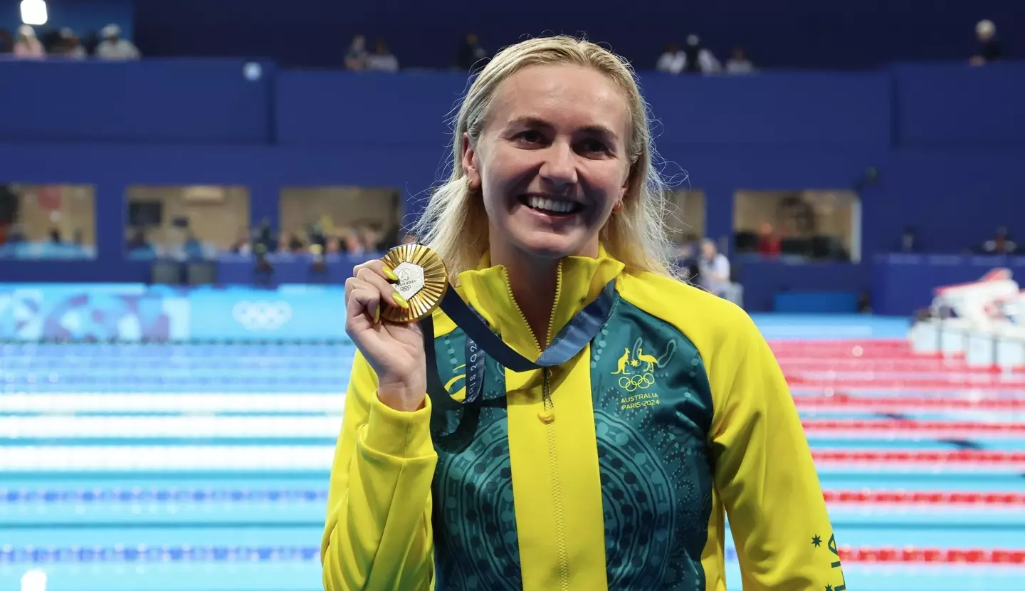 Ariarne Titmus came in first in the 400m freestyle event. (Xavier Laine/Getty Images)