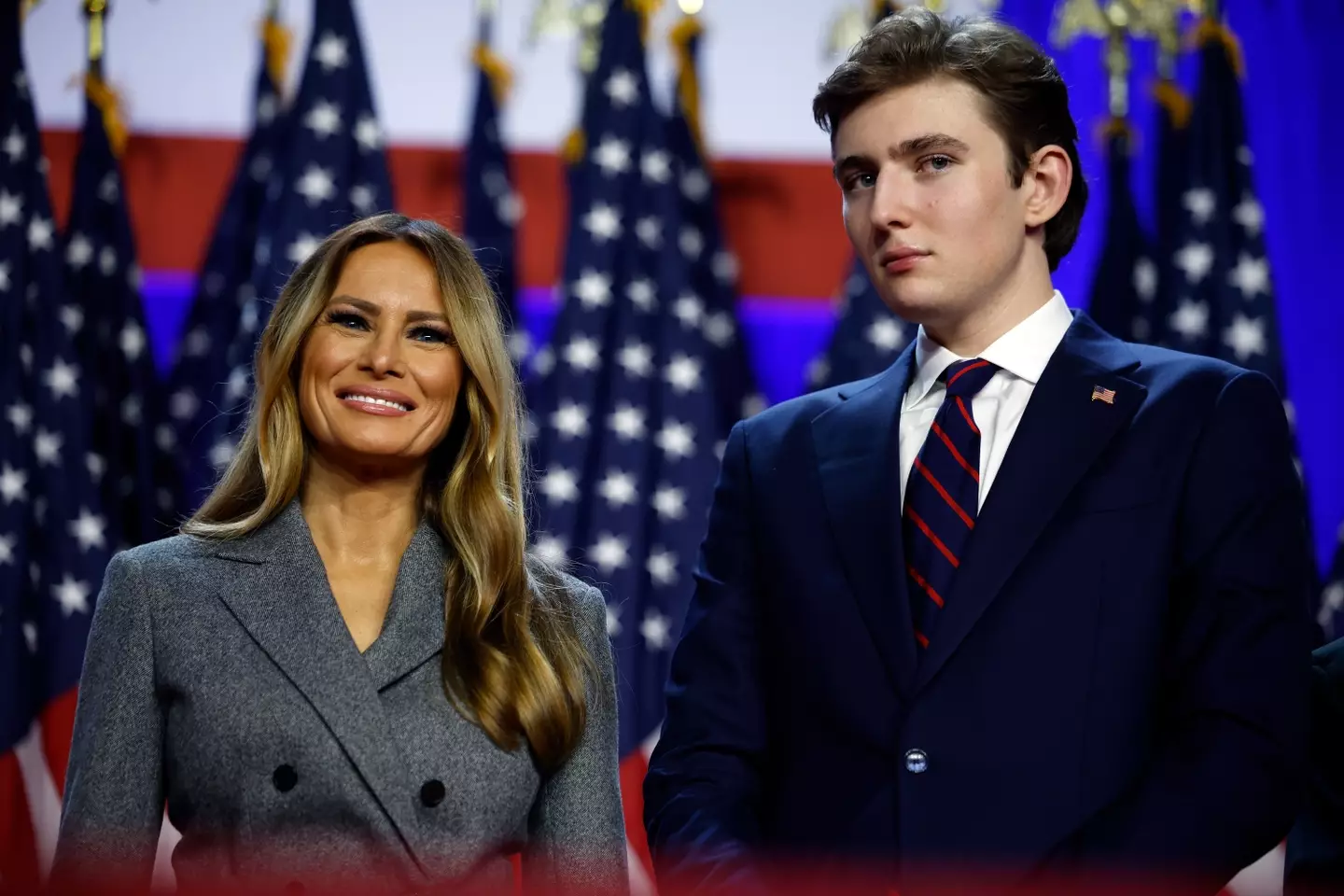 Melania Trump seen with her son, Barron Trump (Chip Somodevilla/Getty Images)