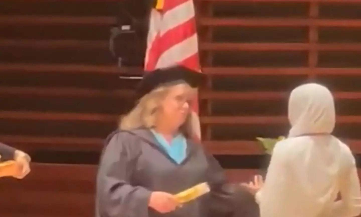 The 17-year-old danced her way onto the graduation stage, and as a result was denied her diploma.