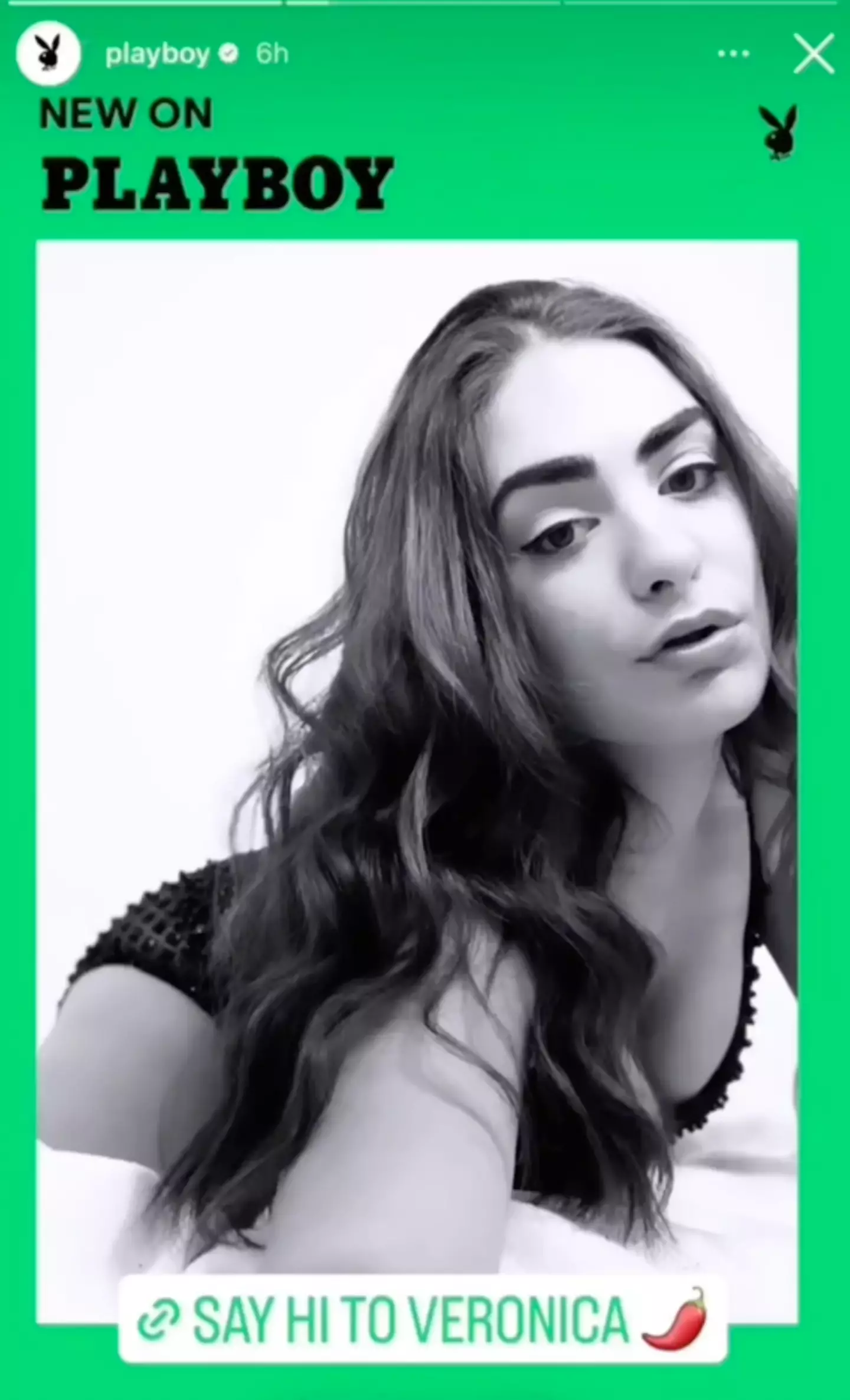 Correia has since been signed by Playboy.