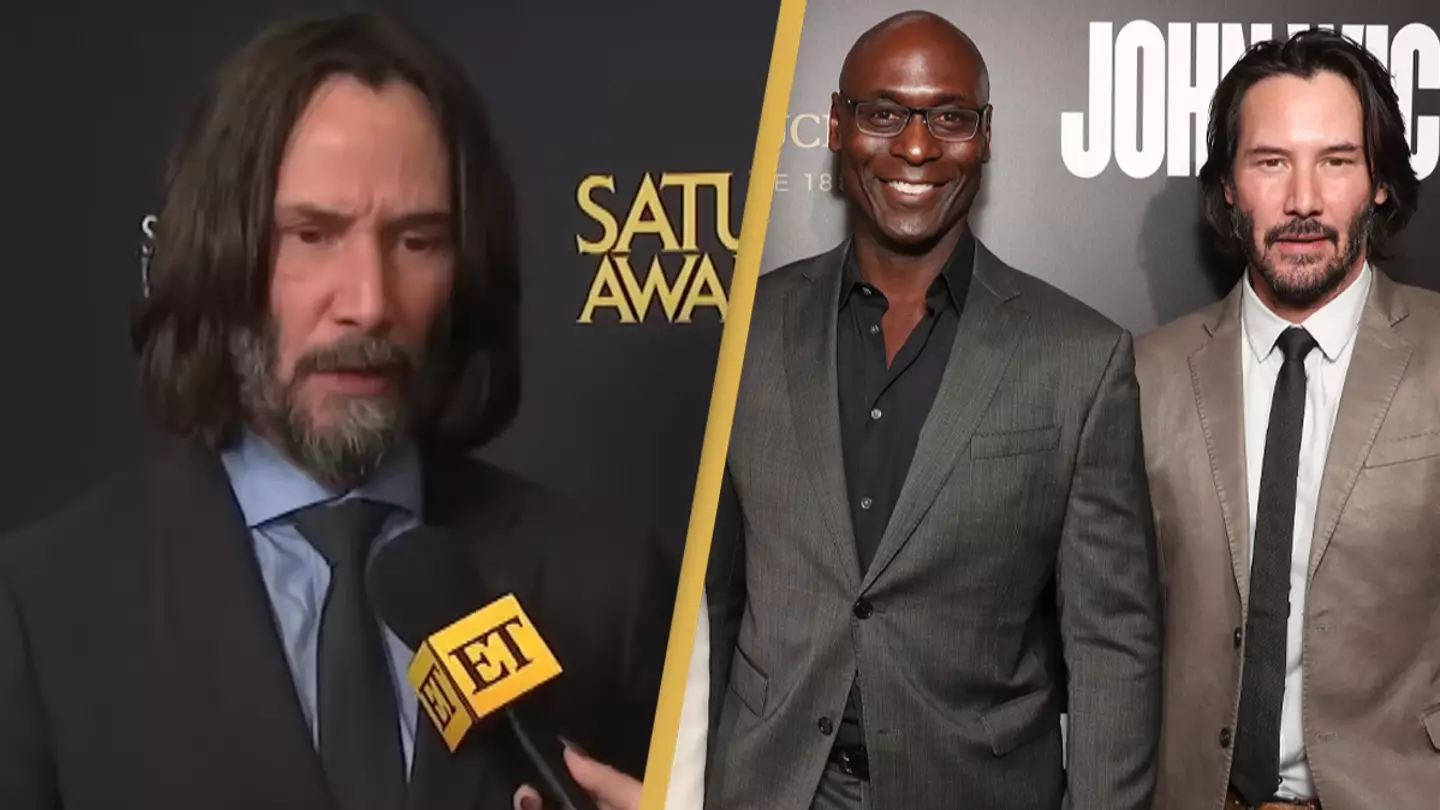 Keanu Reeves chokes up as he makes touching tribute speech about late John Wick co-star Lance Reddick