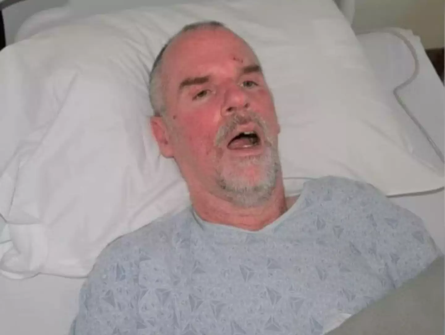 The unidentified man is set to be reunited with his sister soon (St Francis Medical Center)