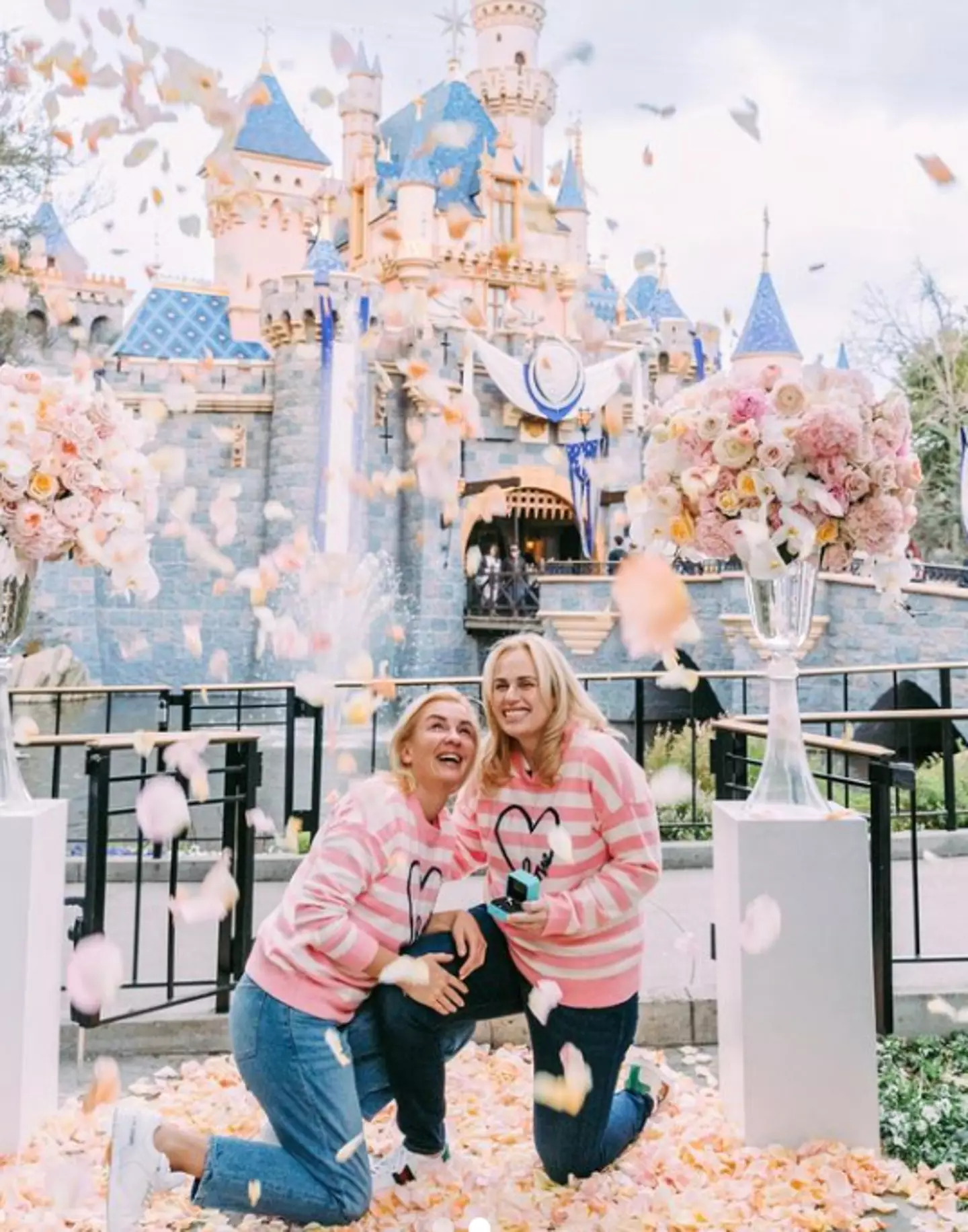 The actor got engaged at Disneyland just last month.