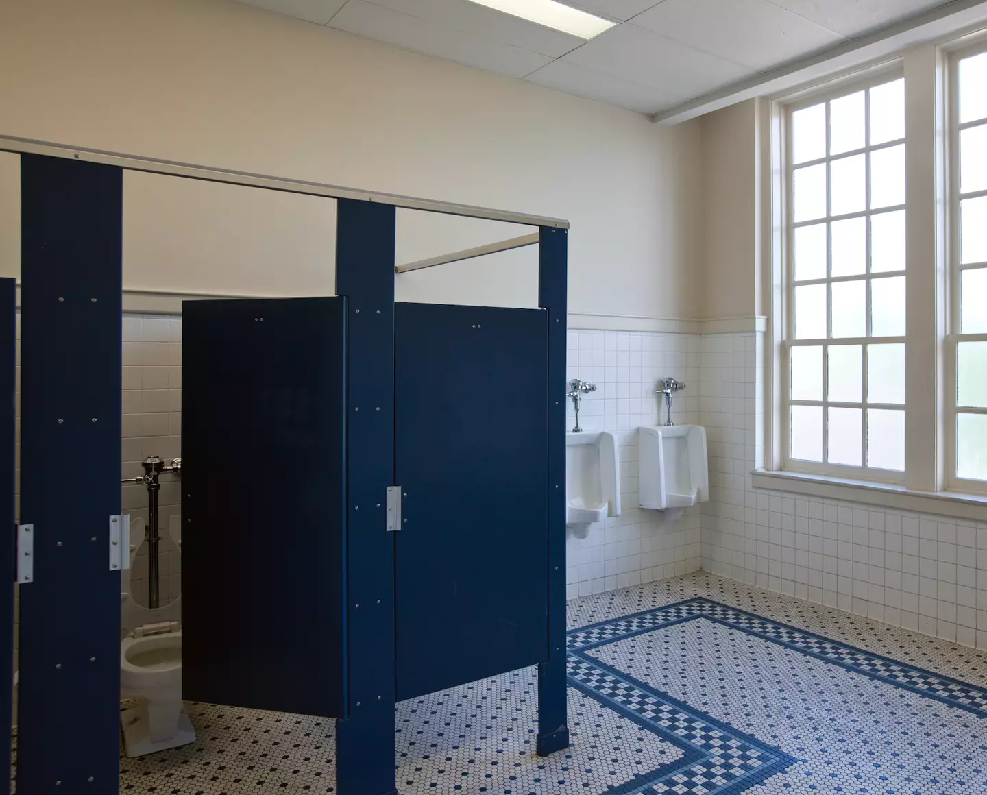 Many bathrooms have a large gap beneath the door. (Getty Stock Photo)
