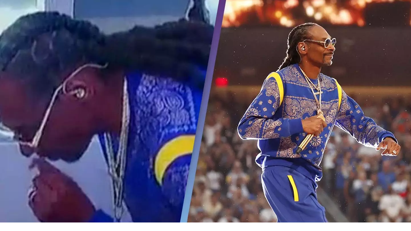 Snoop Dogg Spotted Smoking A Joint Before Super Bowl In New Footage
