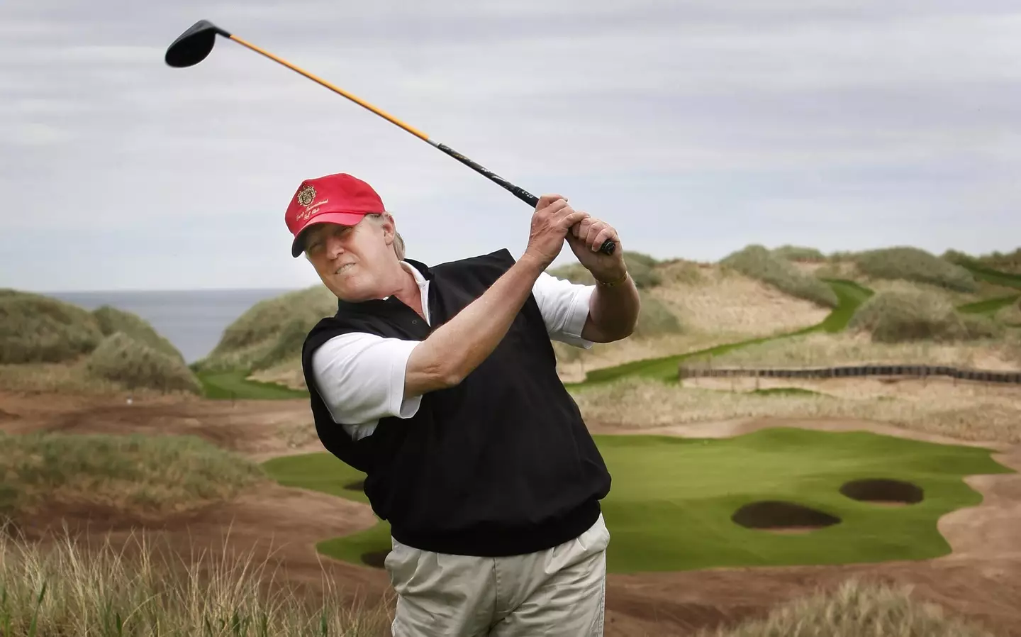 Donald Trump made the comments when pressed about his golf club.