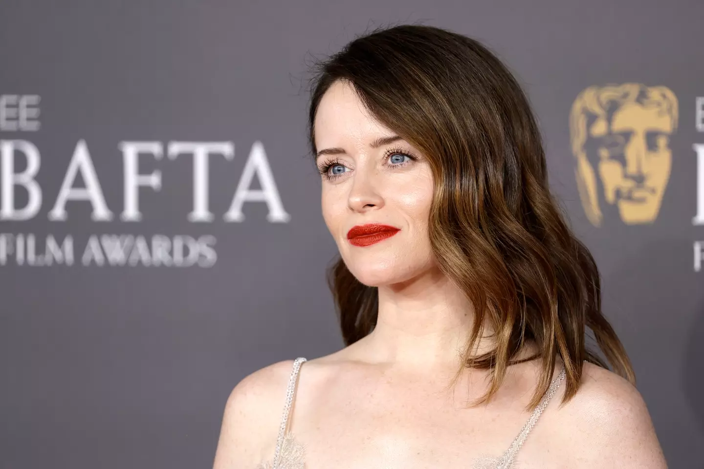 Claire Foy went viral after telling a fan she 'doesn't do' blue ink (John Phillips/Getty Images)