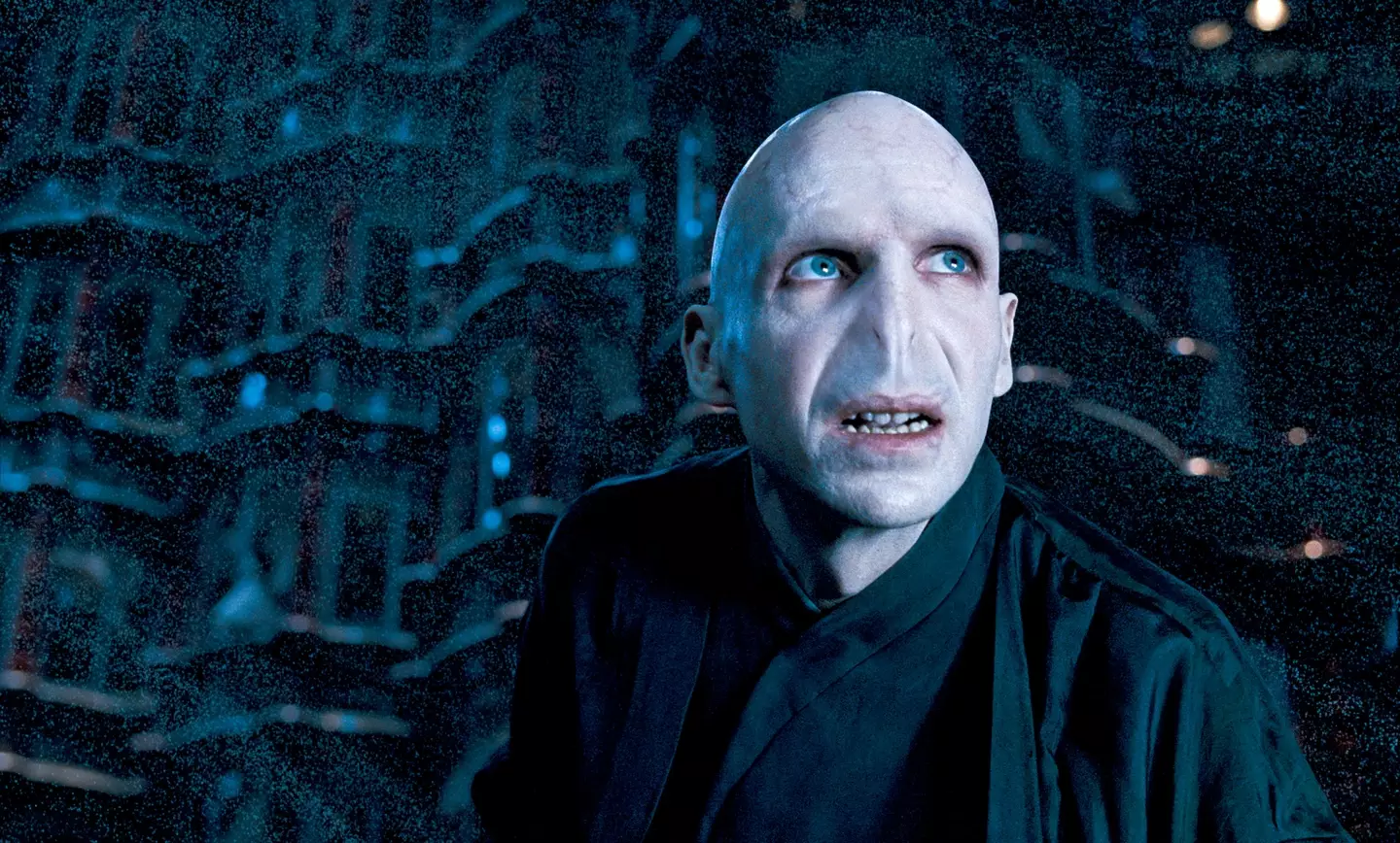 Fiennes as Voldemort.