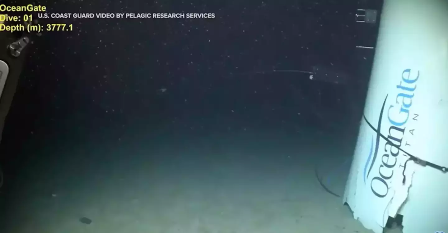 Footage of the wreckage has since been released (US Coast Guard/Pelagic Research Services)