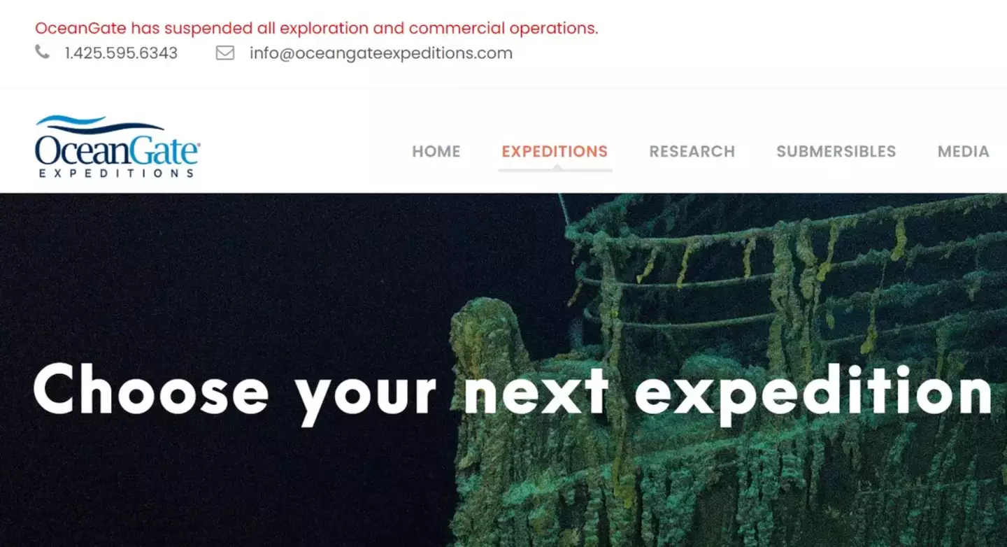 The company's website carries the announcement that operations have been suspended.