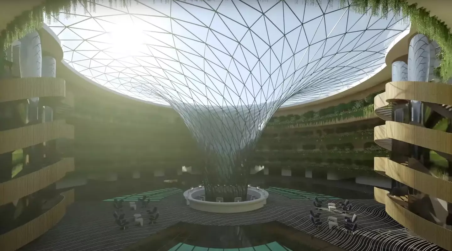 The huge lobby will have glass flooring so guests can view the aquatic life beneath their feet (Hayri Atak Architectural Design Studio)