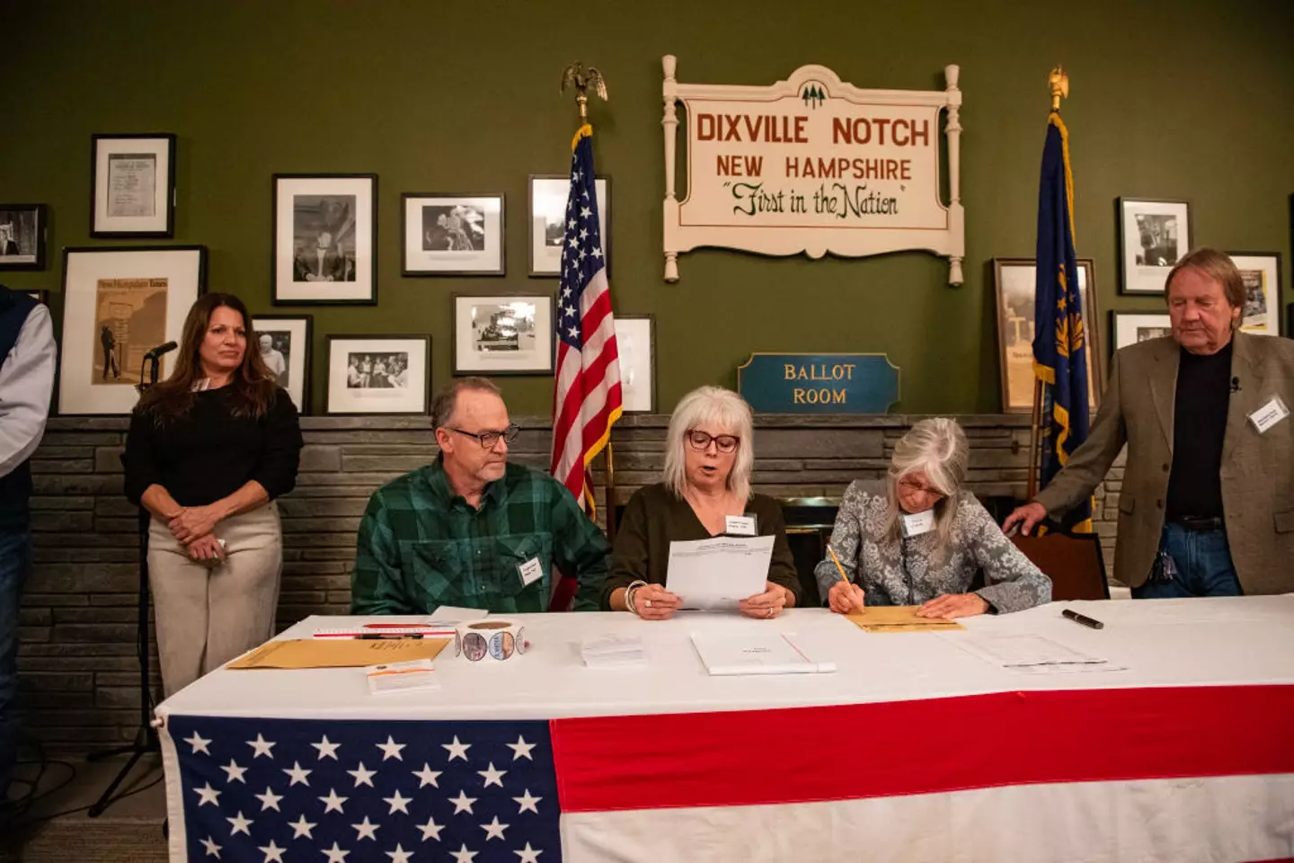 Dixville Notch residents have already had their votes tallied and results declared for the 2024 US presidential election (JOSEPH PREZIOSO/AFP via Getty Images)