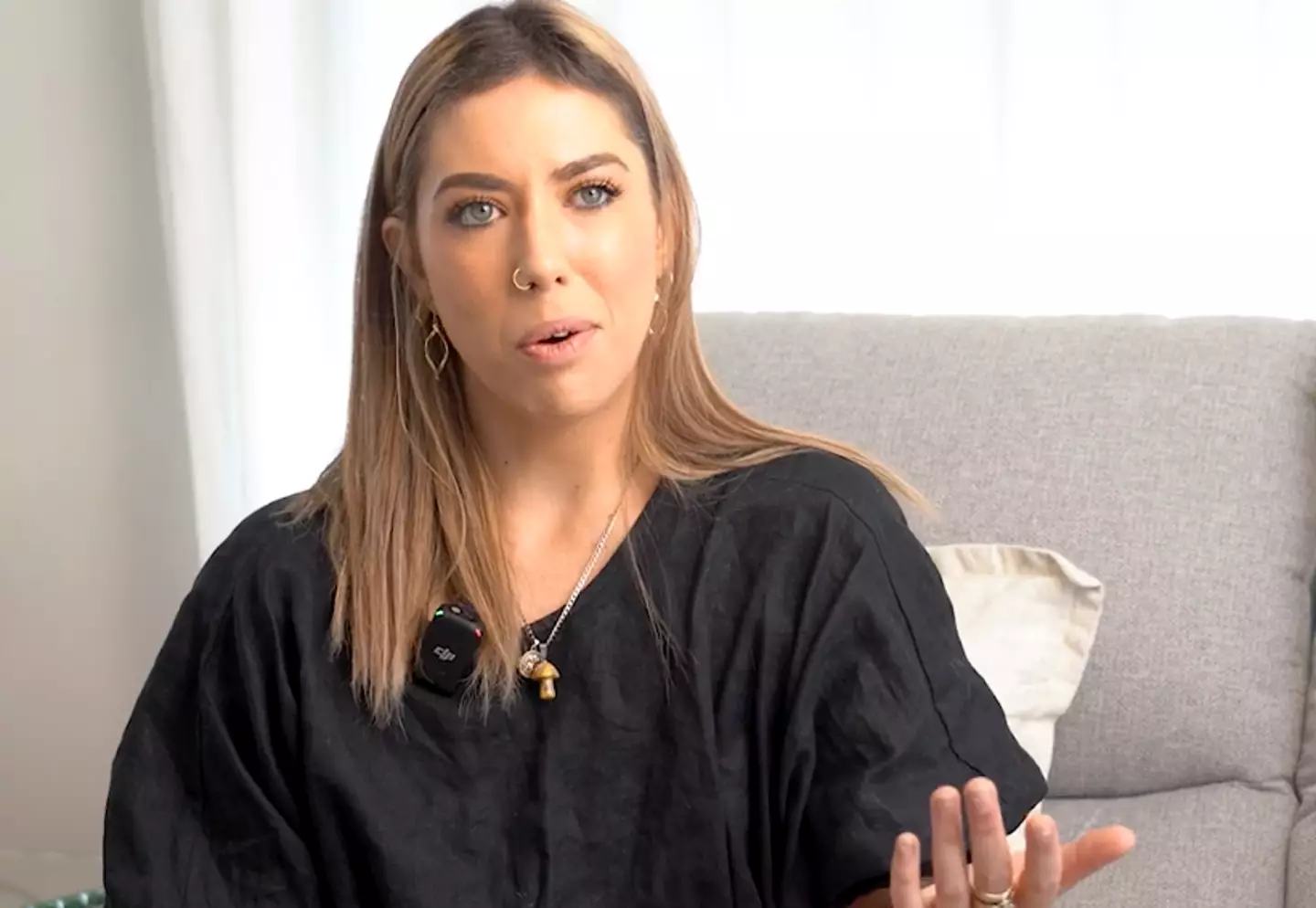 Paige spoke about how the numbness eventually got worse (Cancer Society/YouTube)