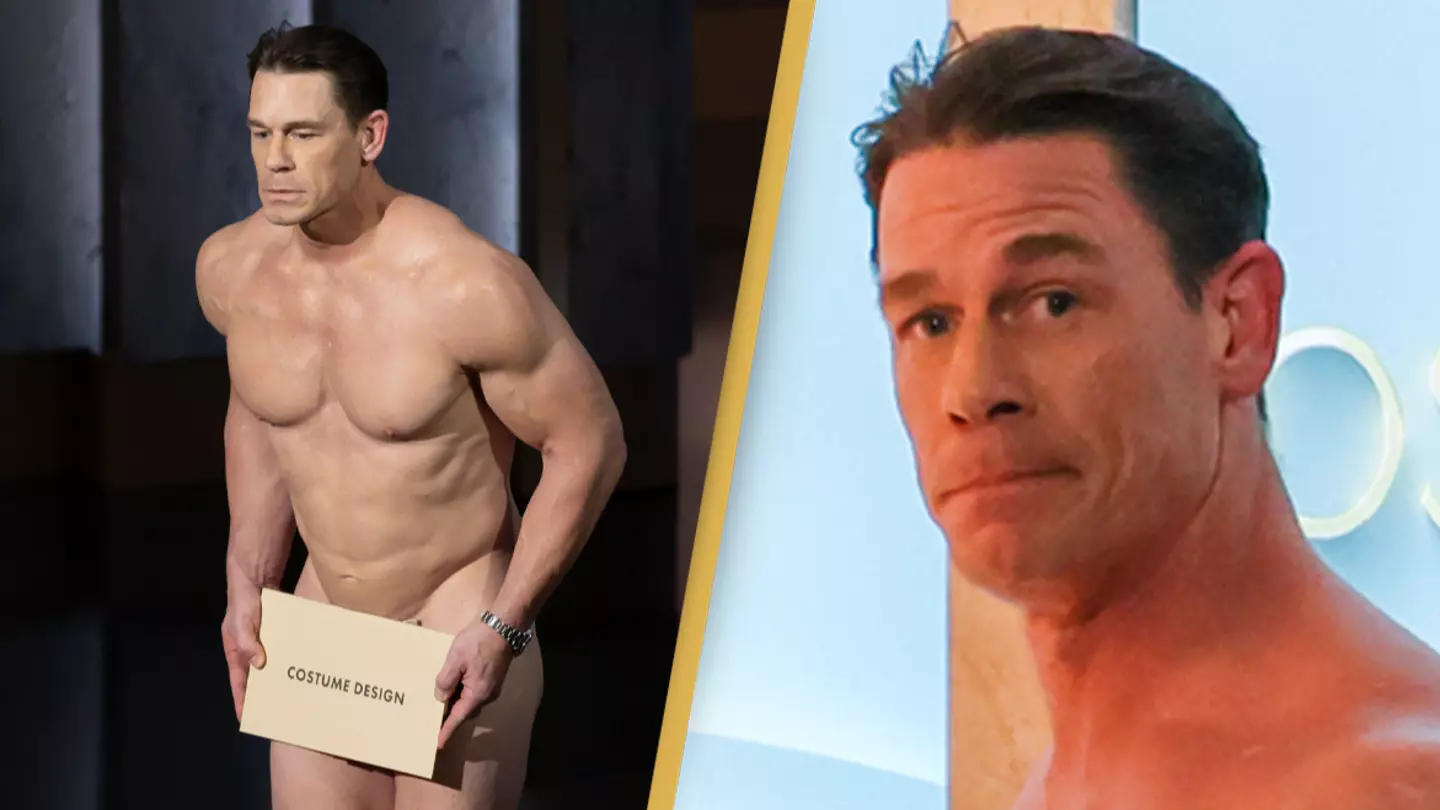 Behind-the-scenes pictures reveal whether John Cena was really naked at the Oscars