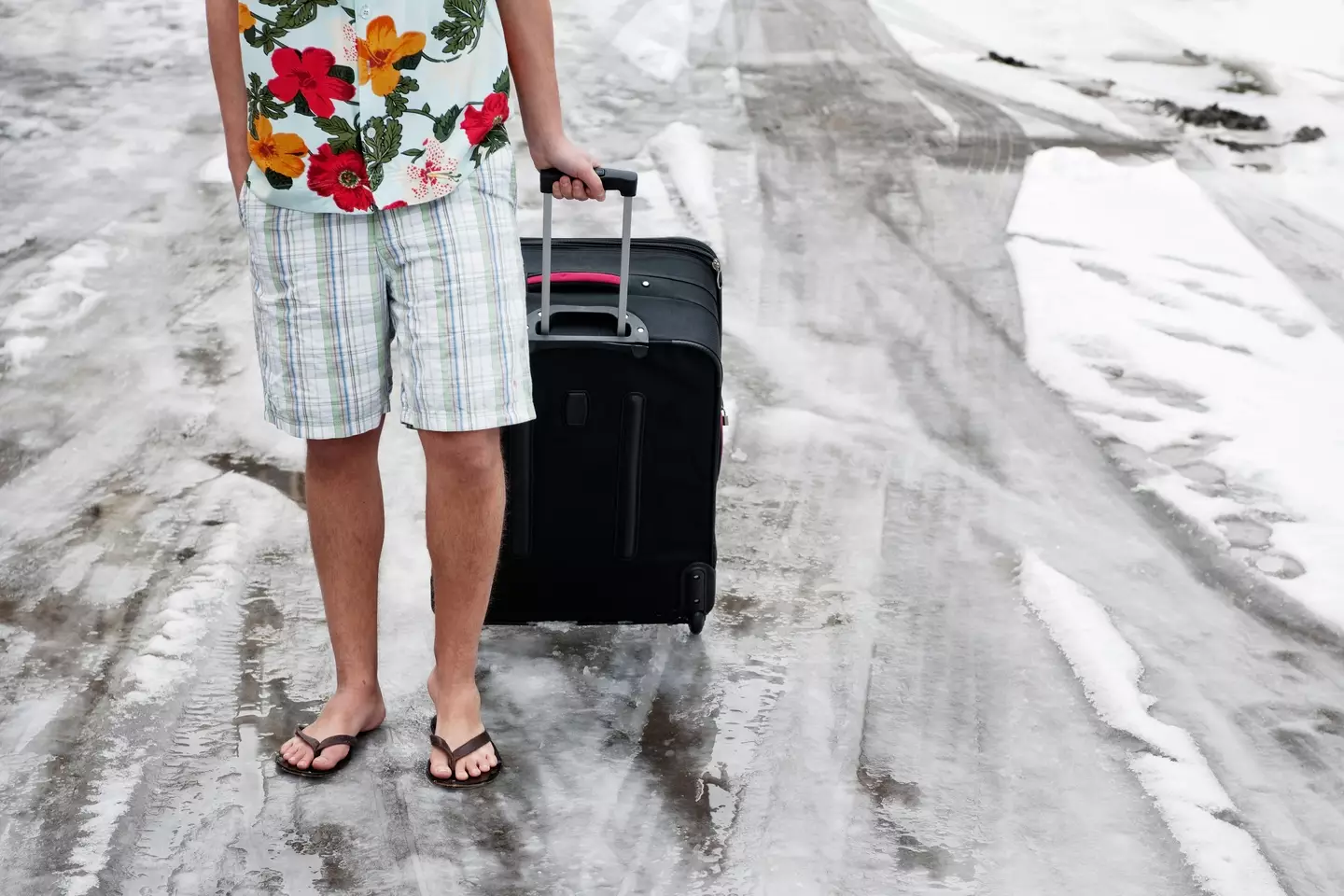 It might feel comfortable but the flip flops aren't a great pic according to this TikToker (Getty Stock Image)