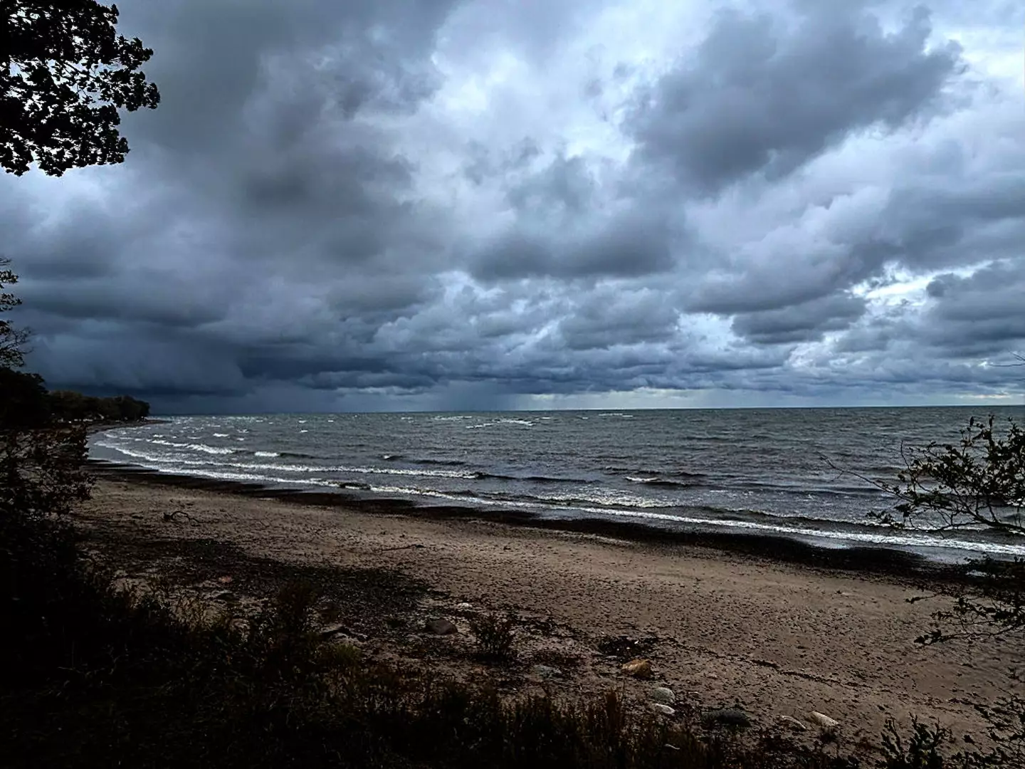 Lake Erie last month in Derby, New York (Photo by John Normile/Getty Images)