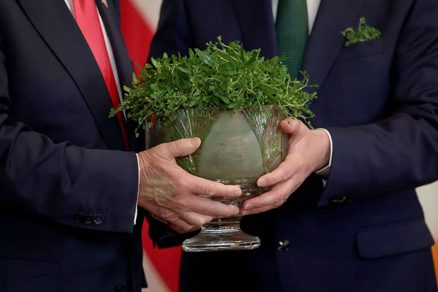 The mark could be seen again on Wednesday (12 March) (Kayla Bartkowski/Getty Images)