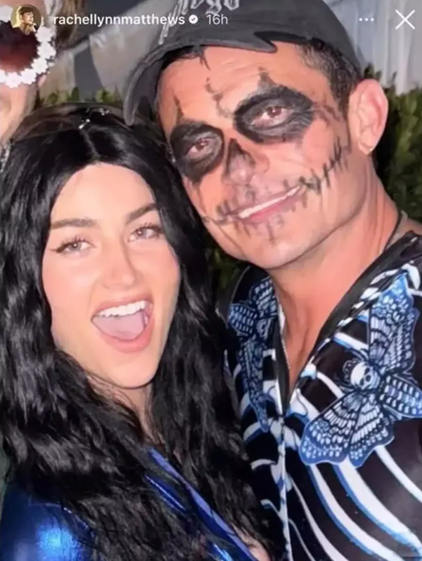 The pair were posed for a photo together (Instagram/@rachellynnmatthews)