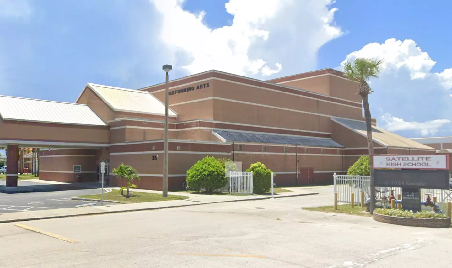 Calhoun was employed at Satellite High School, in Florida (Google Maps)