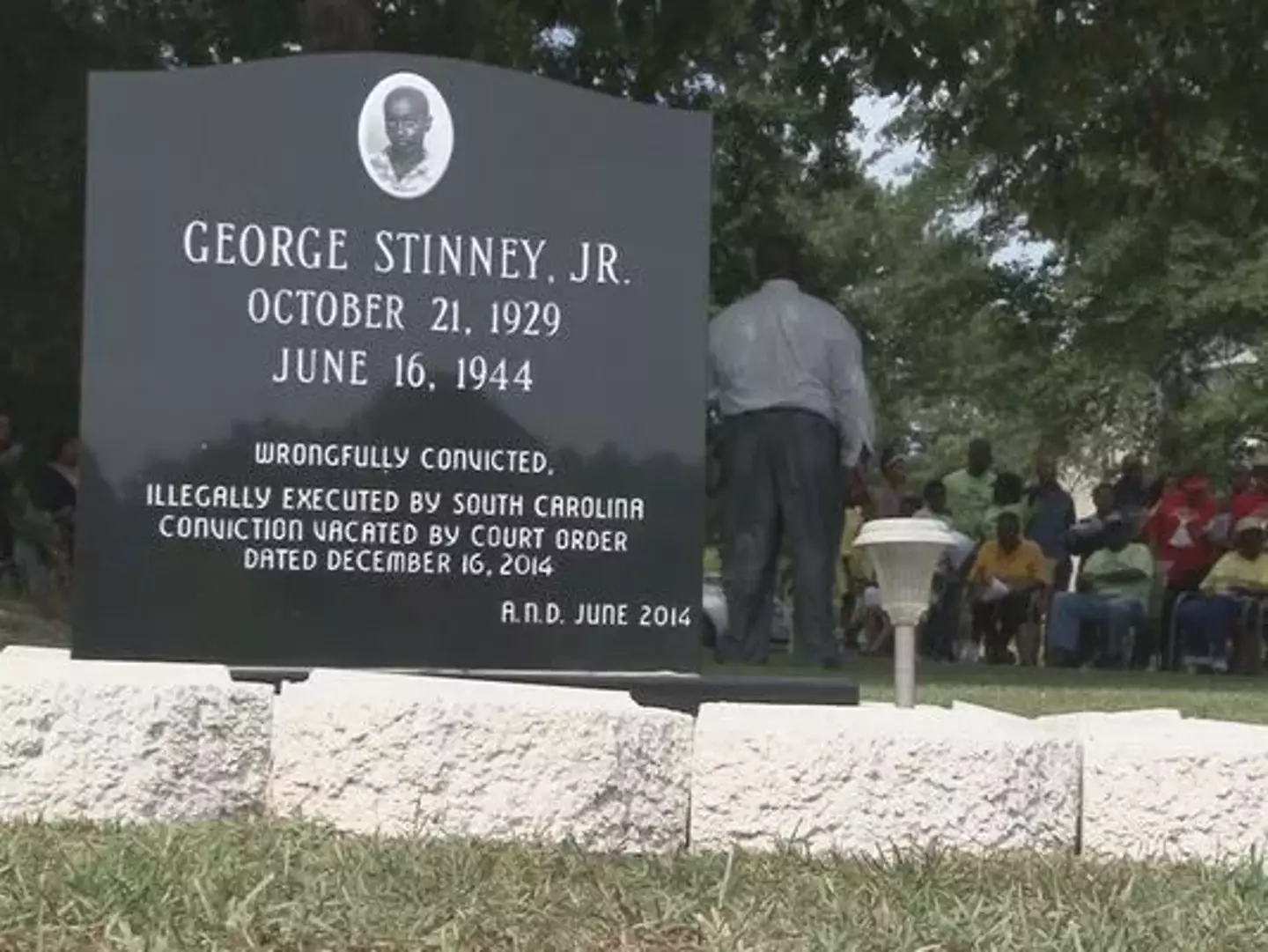 A memorial now commemorates George.