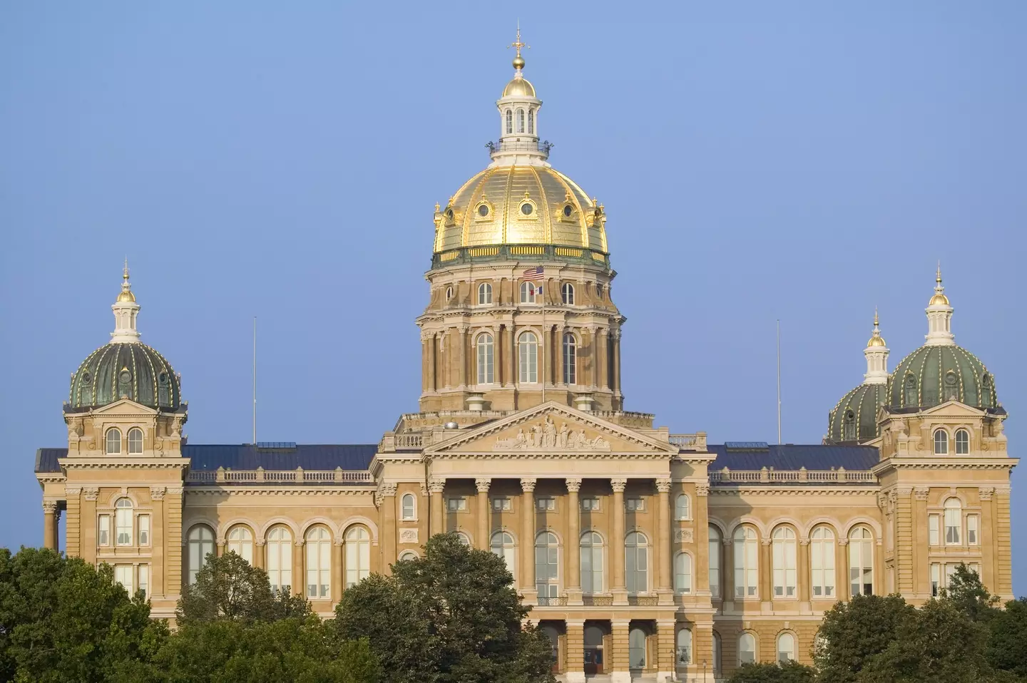 Des Moines is the capital city of Iowa, which is where the Iowa State Capitol Building is located (Getty stock images)