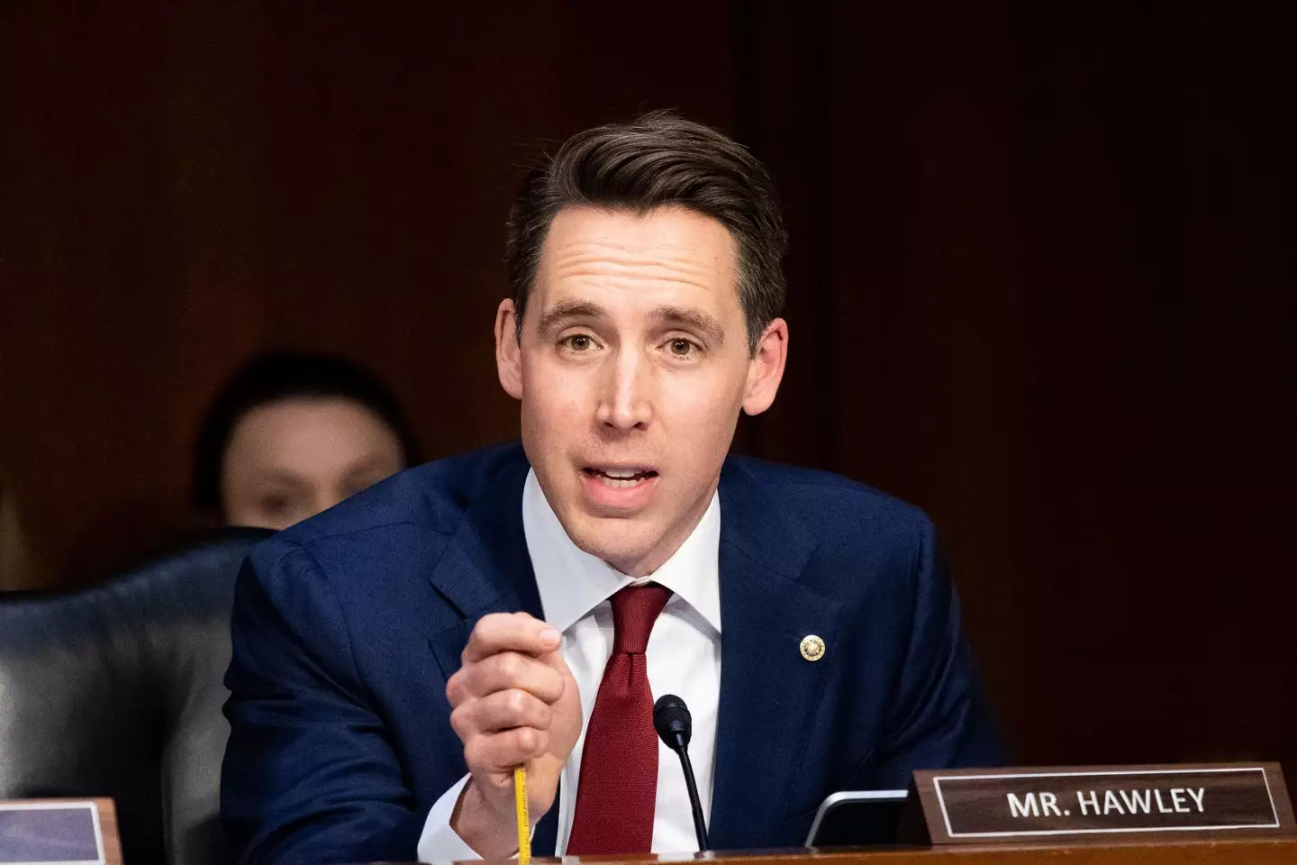 Senator Josh Hawley was mocked online.