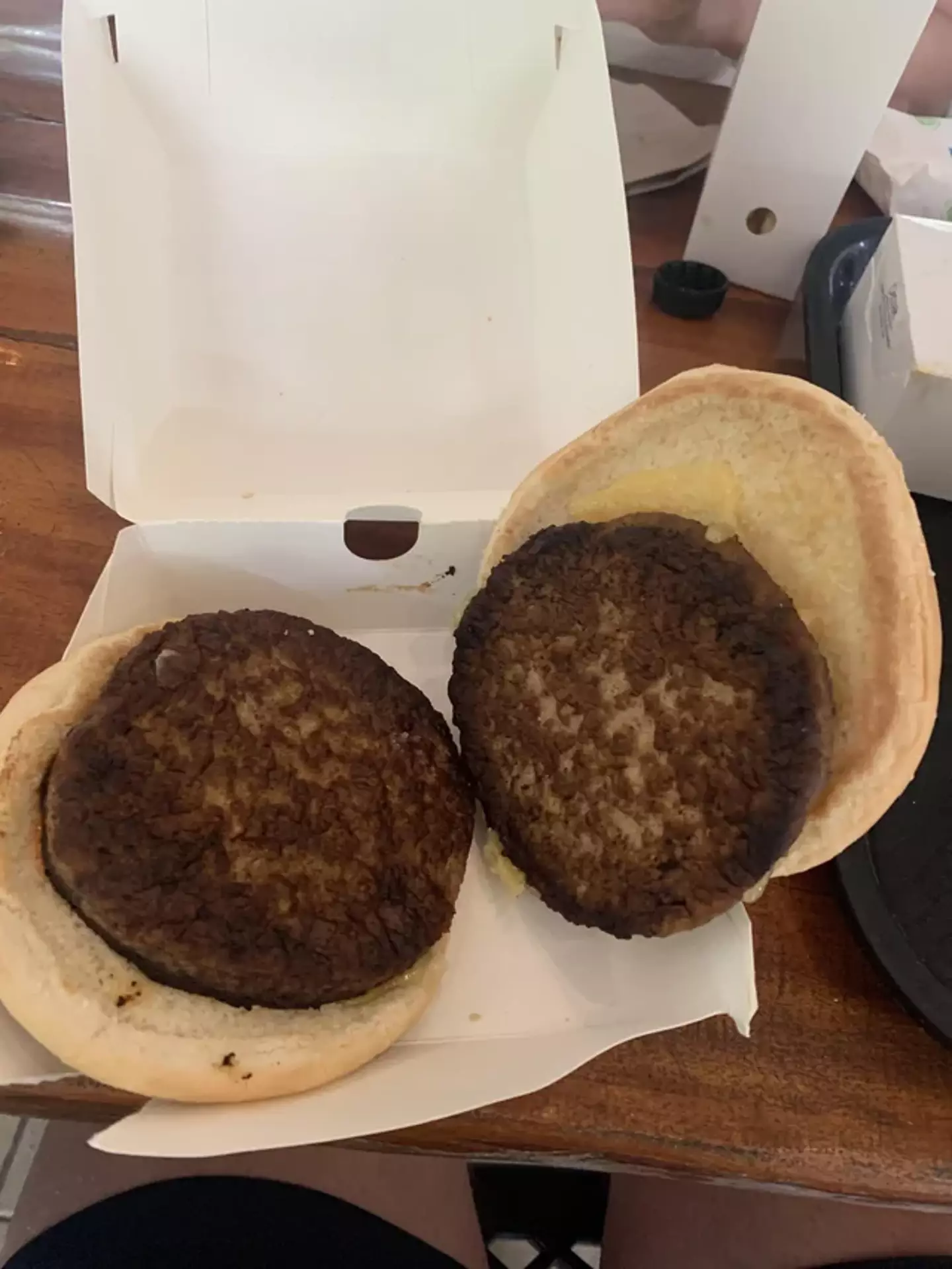 The burger cost them AU $17.