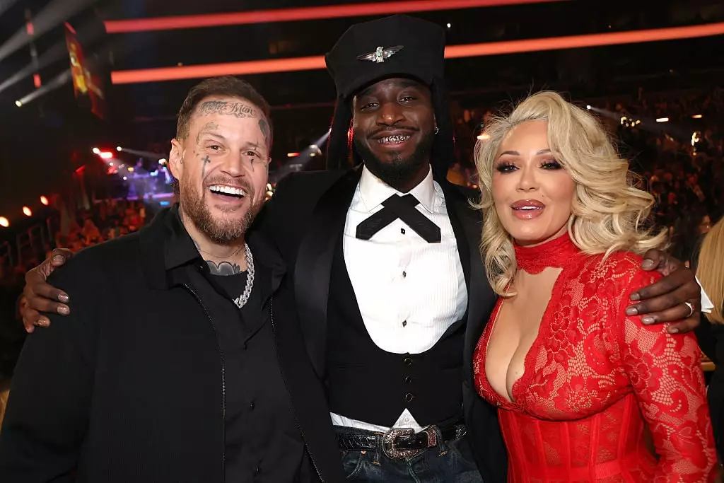 Jelly Roll, Shaboozey and Bunnie Xo at the Grammy's (Johnny Nunez/Getty Images for The Recording Academy)