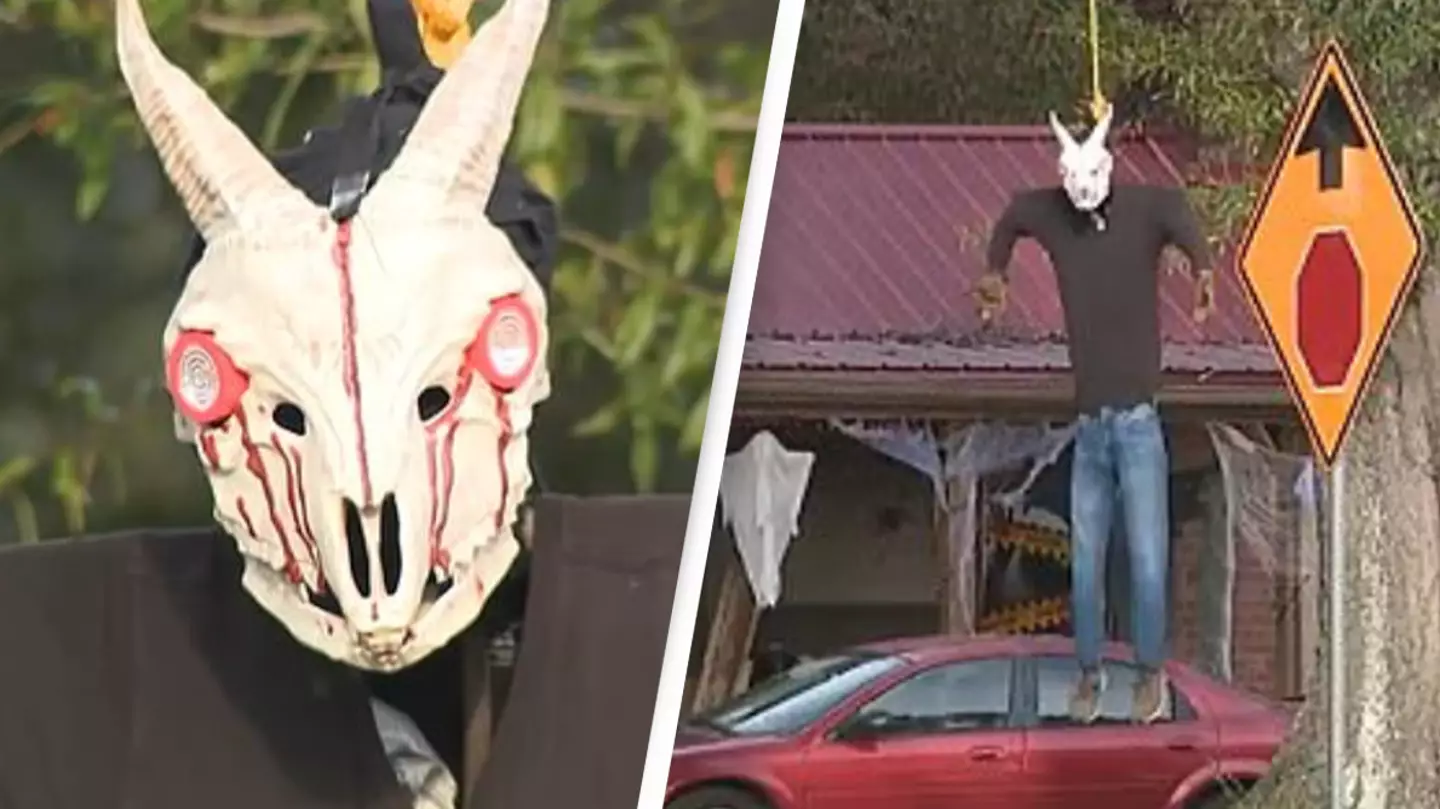 'Body' hanging from a noose in Halloween display sparks backlash
