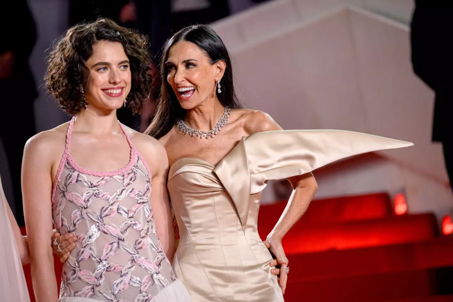 Moore stars in the film alongside Margaret Qualley. (Lionel Hahn/Getty Images)