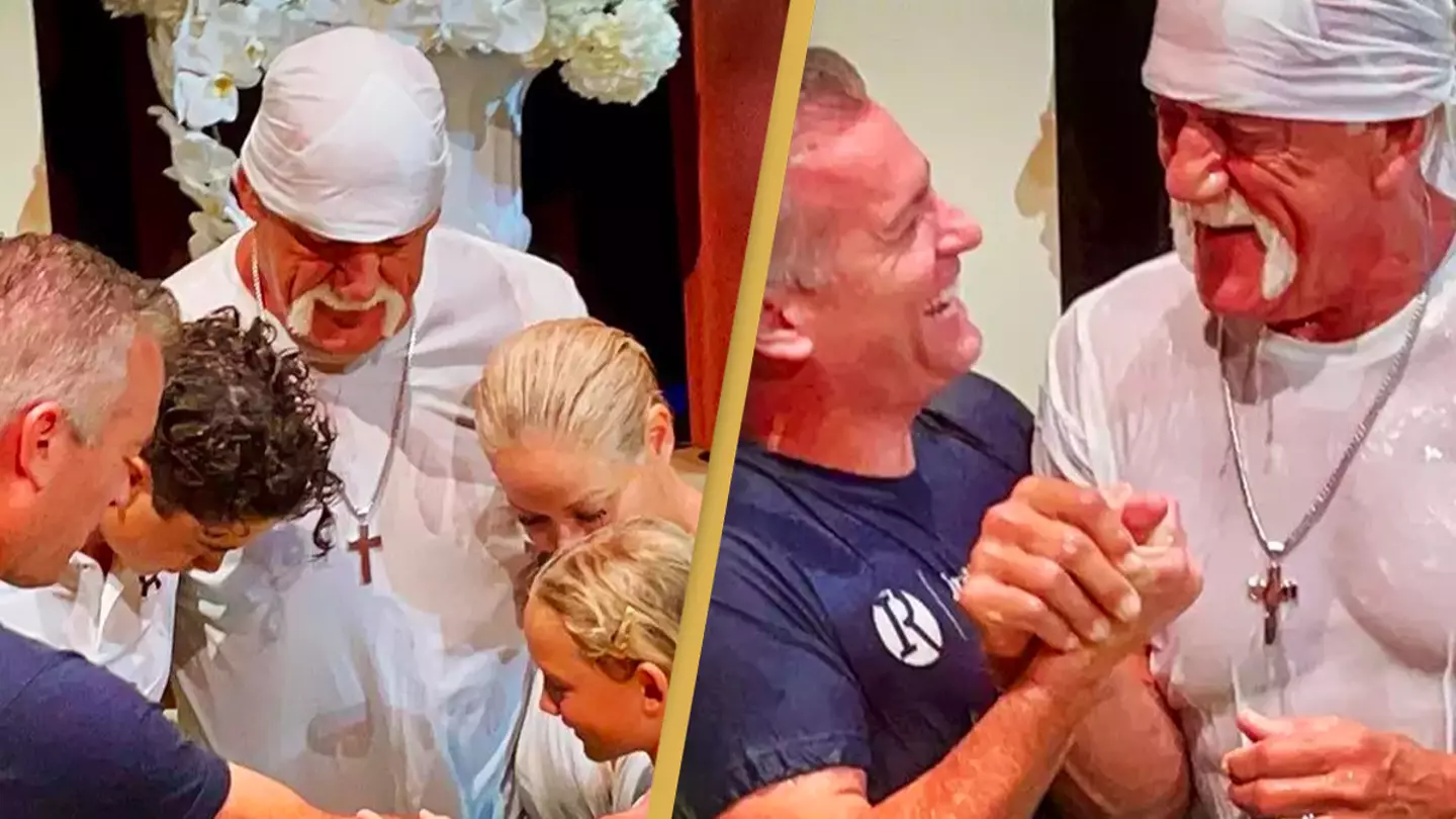 Hulk Hogan gets baptized age 70