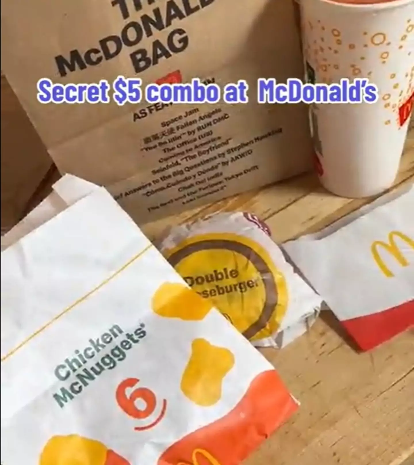I know it says six on the bag but it's actually four McNuggets.
