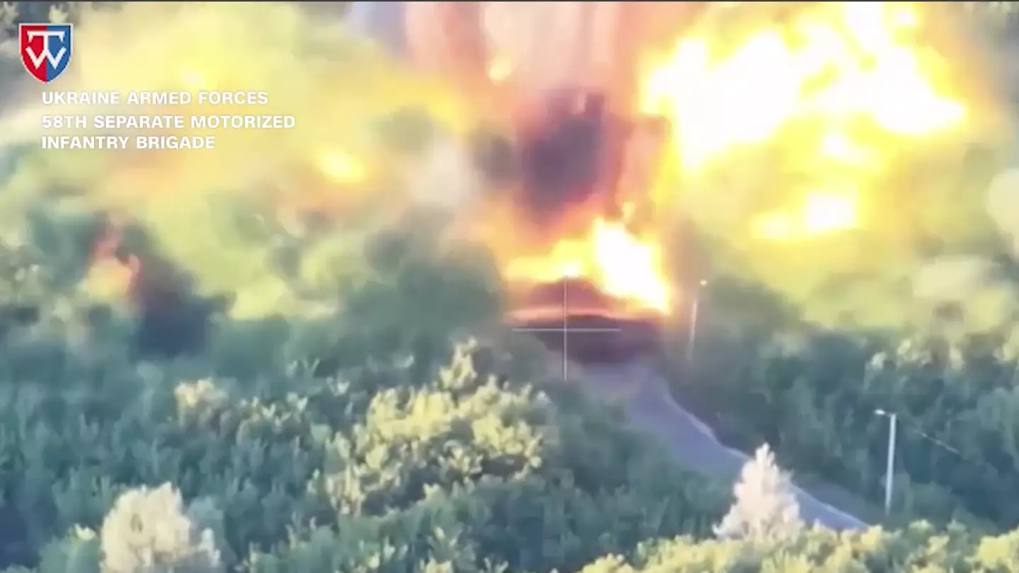 Unbelievable footage shows moment Ukraine blows up two key Russian bridges using their own mines amid WW3 fears