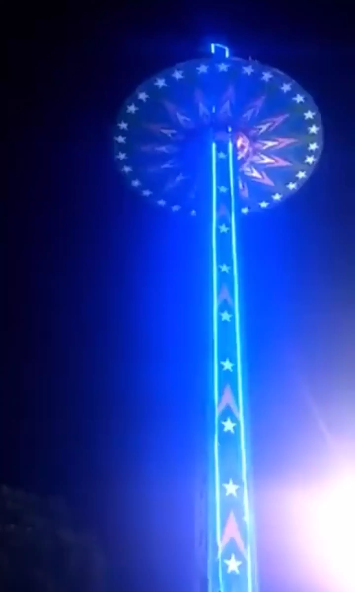The ride was at it's peak before crashing down.