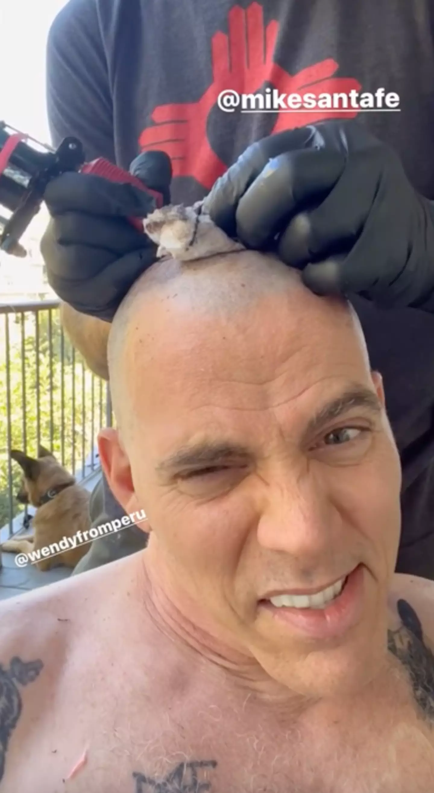 I can't imagine what getting my scalp tattooed would even feel like.