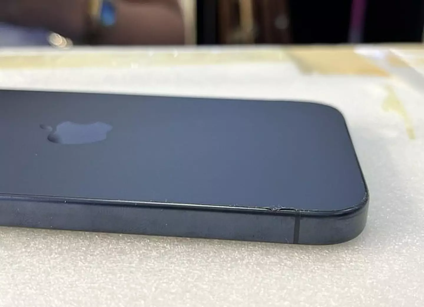 An example of the 'peeling'.