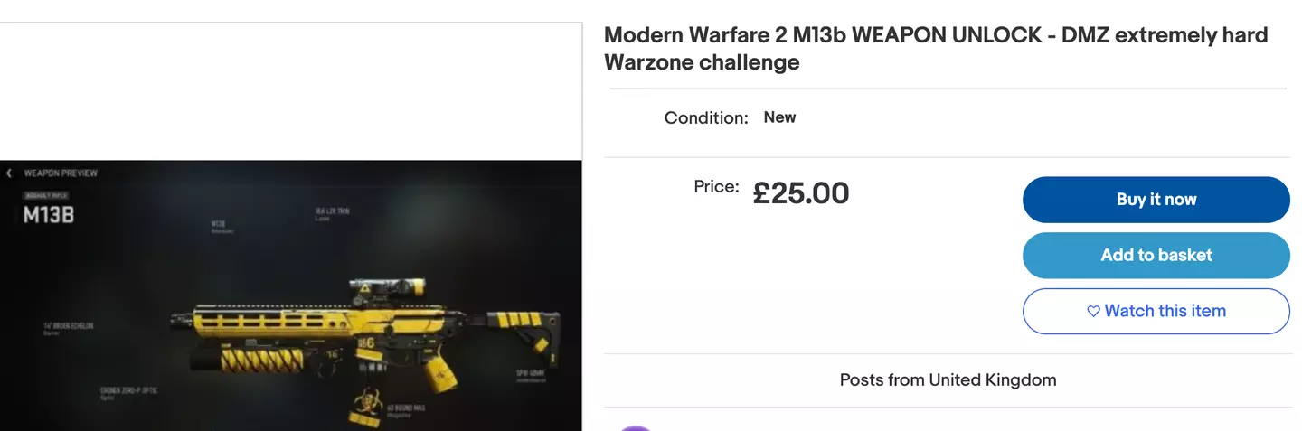 The listings appear on eBay.