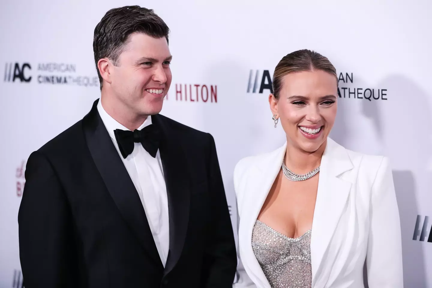 Scarlett Johansson and her husband Colin Jost.