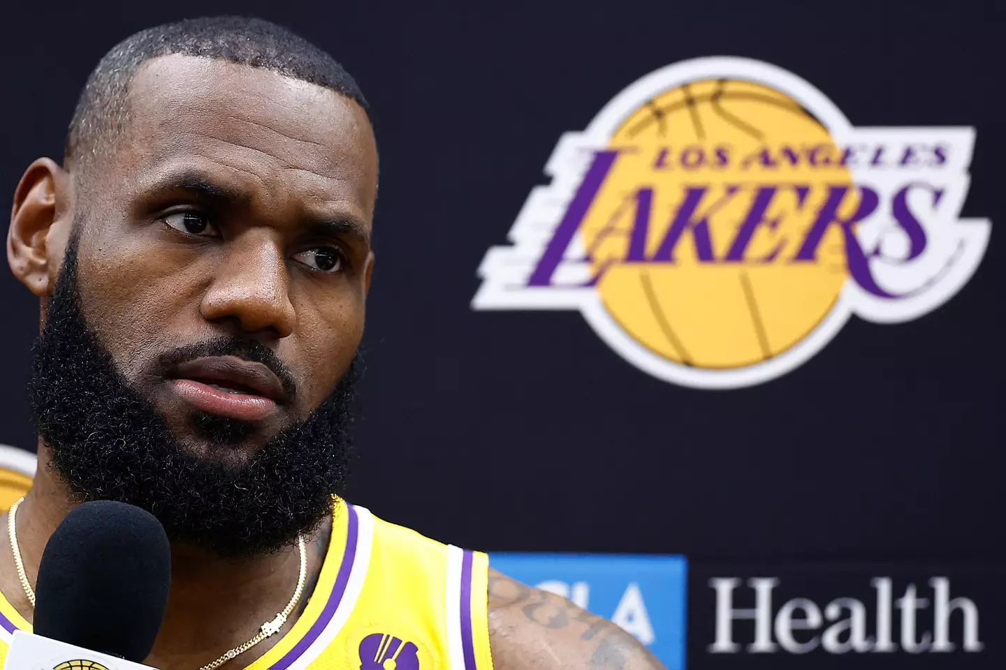 The LA Lakers star spoke about his son's progress.