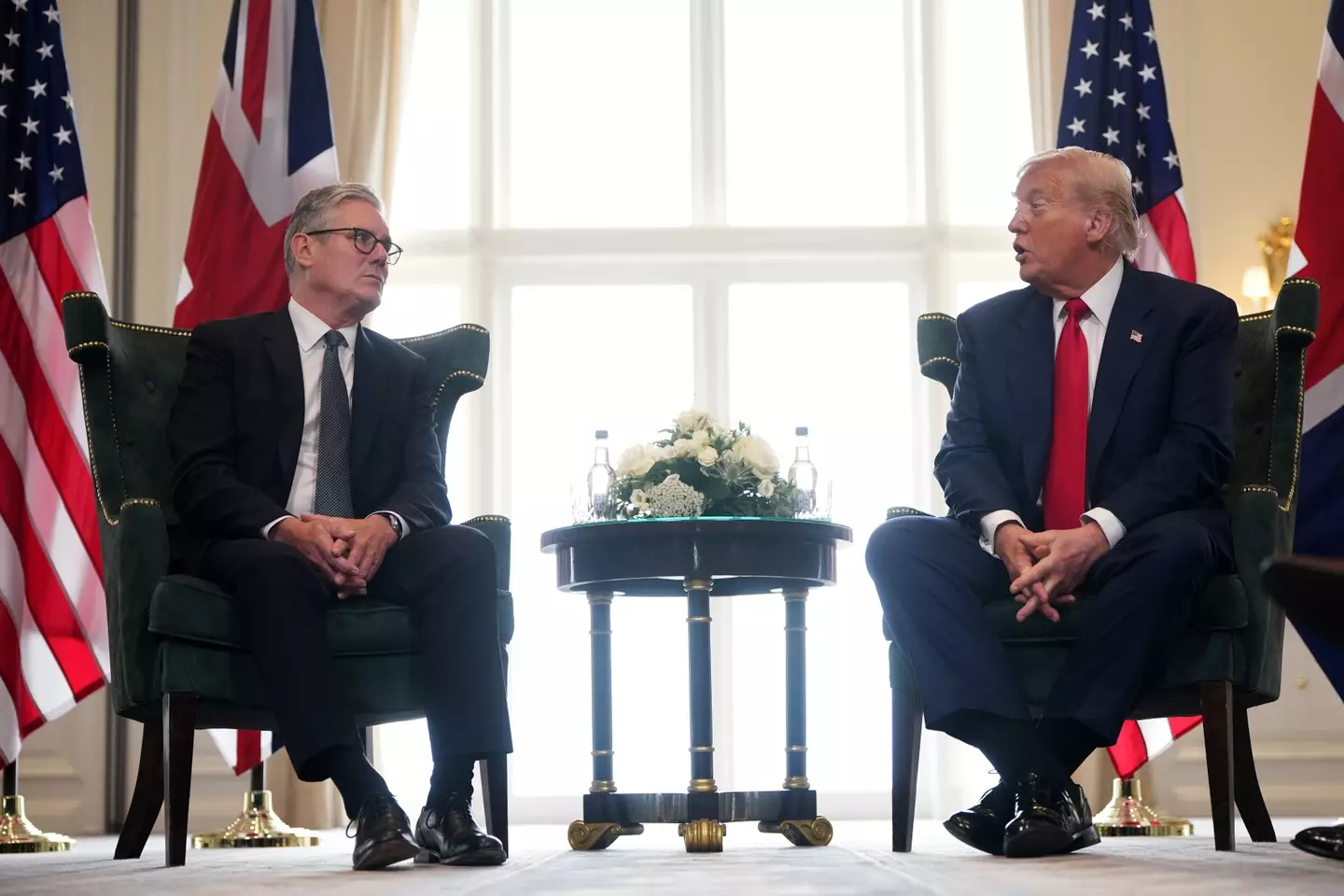 Trump also thanked the UK for assisting the US in getting peace (Christopher Furlong/Getty Images)
