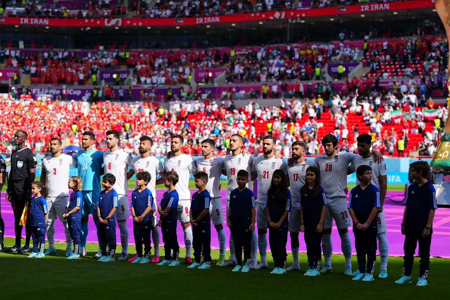 The Iranian players have had their families threatened if they don't toe the line during the World Cup.