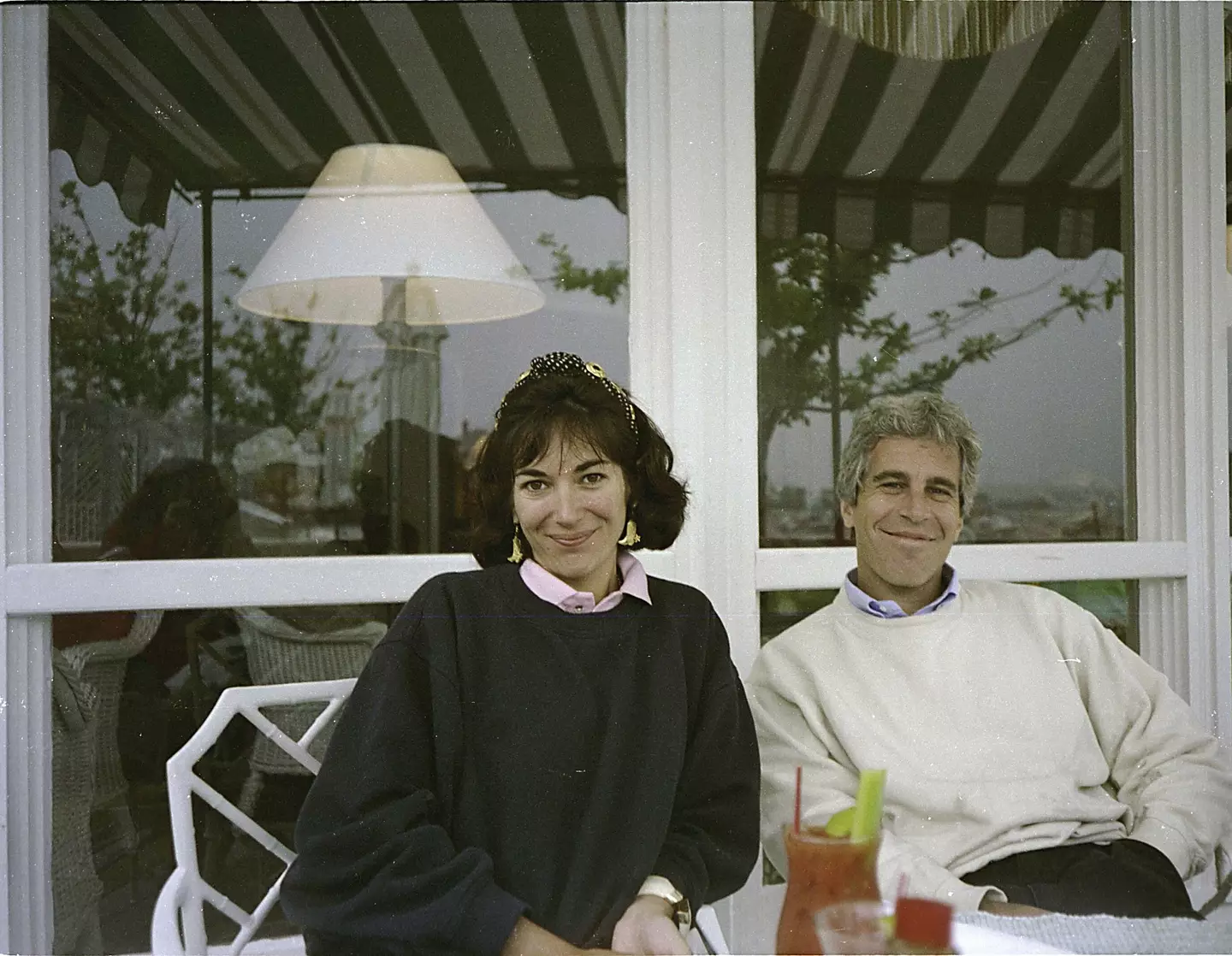 Ghislaine Maxwell and Jeffrey Epstein.