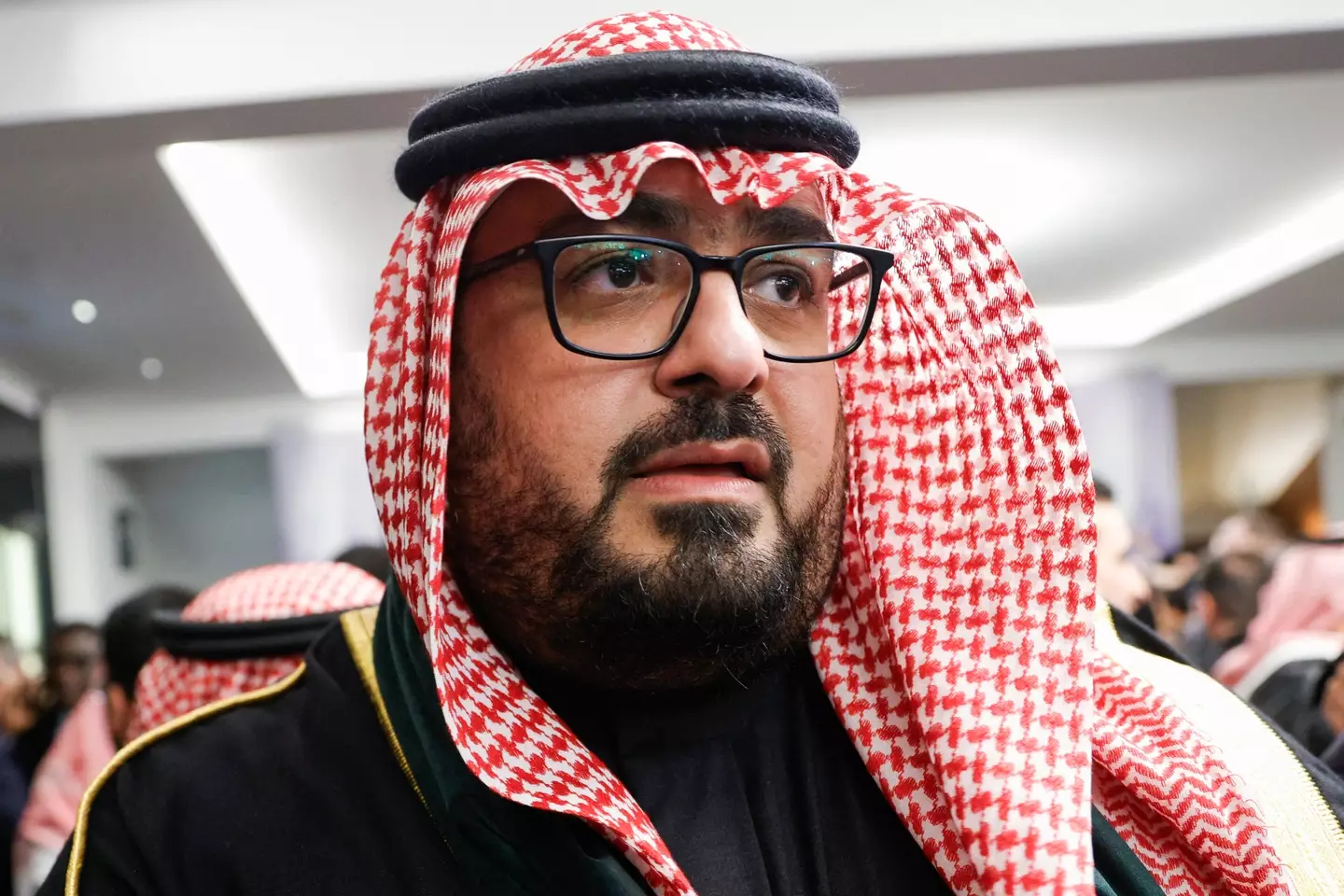Saudi Arabian minister of economy Faisal bin Fadhil Alibrahim issued a statement on the project. (GEOFFROY VAN DER HASSELT/AFP via Getty Images)