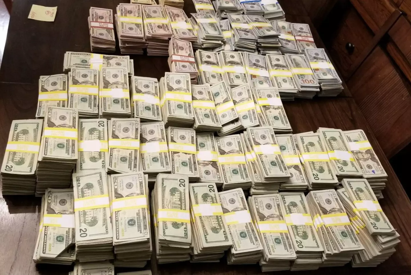 Cash seized (Suffolk County District Attorney's Office)