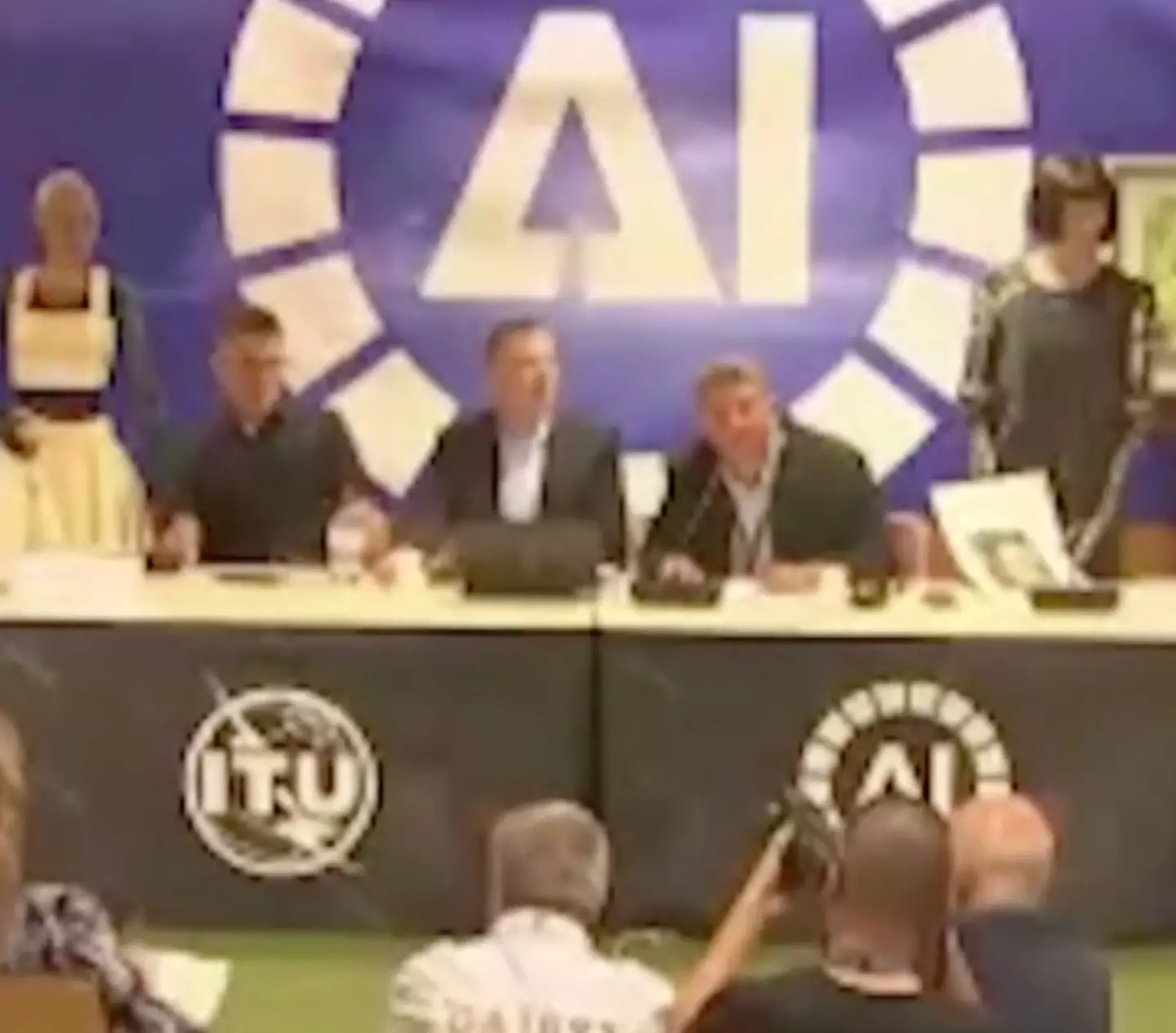 The first AI press conference took place in Geneva last week.