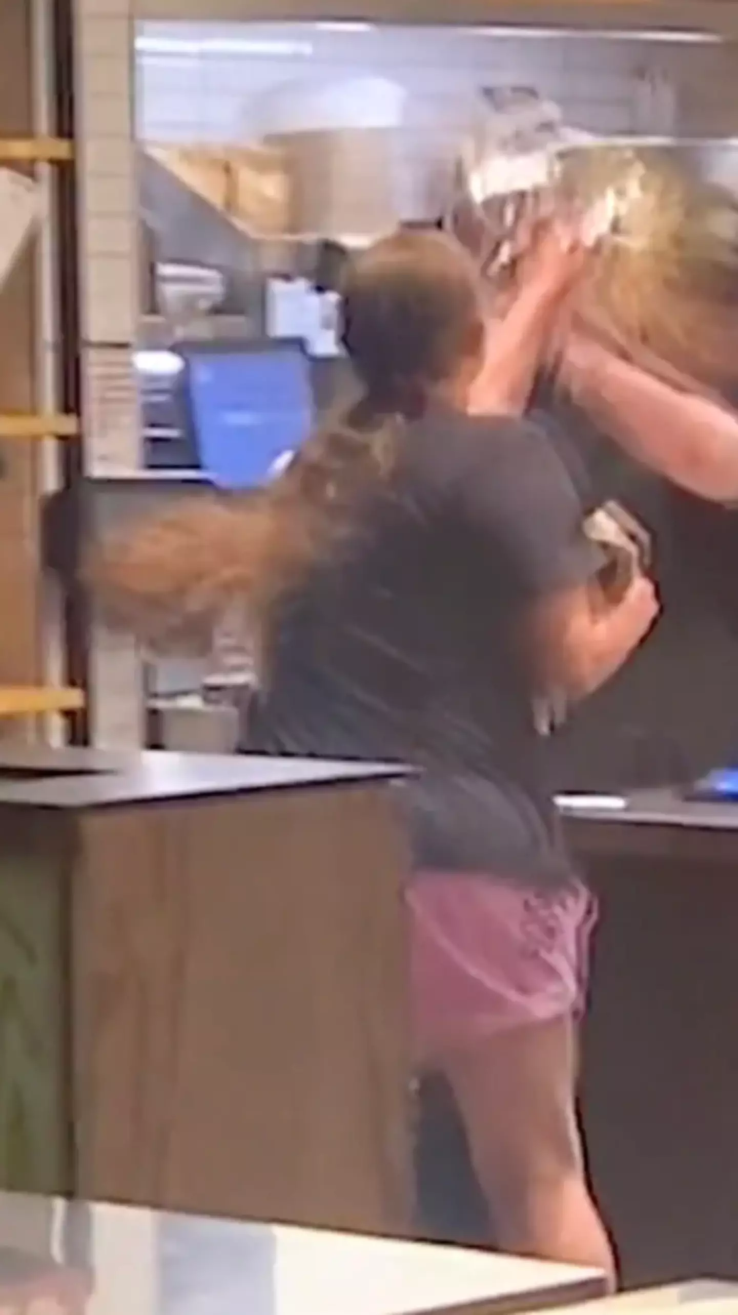 The woman went viral for throwing the bowl in September.