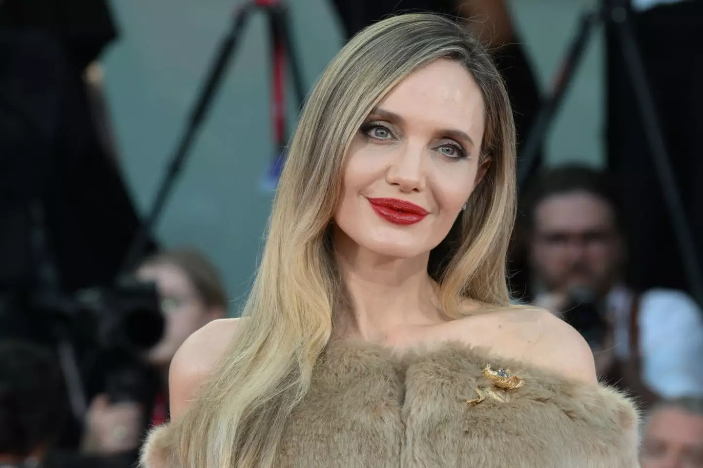 Angelina Jolie at the Venice International Film Festival this year (Marilla Sicilia/Archivio Marilla Sicilia/Mondadori Portfolio via Getty Images)